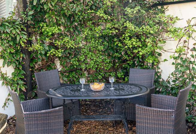 Blissful quiet corner in the garden.