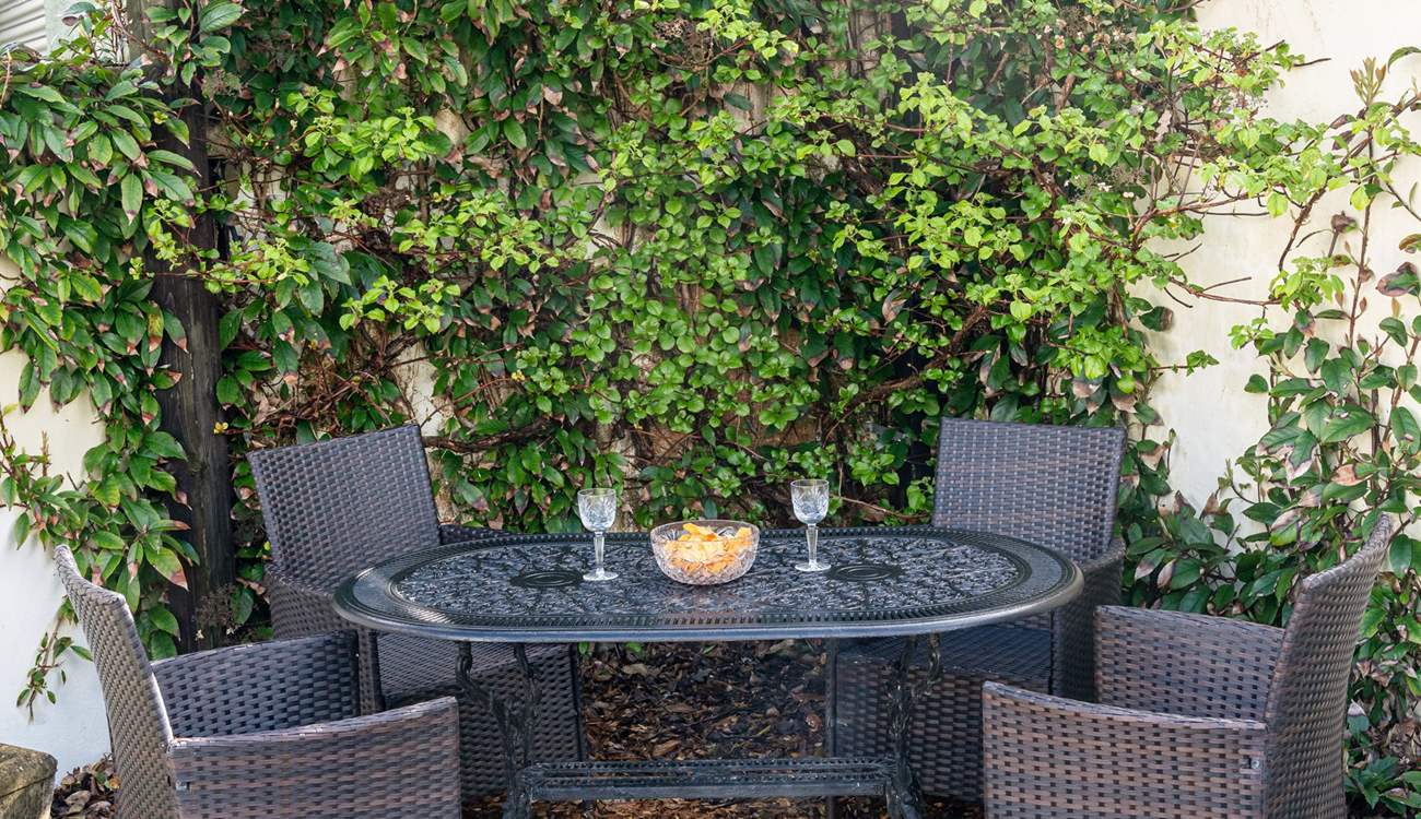 Blissful quiet corner in the garden.