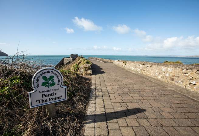 Take in the captivating views of the sea and dramatic coastline from The Point in nearby Little Haven.