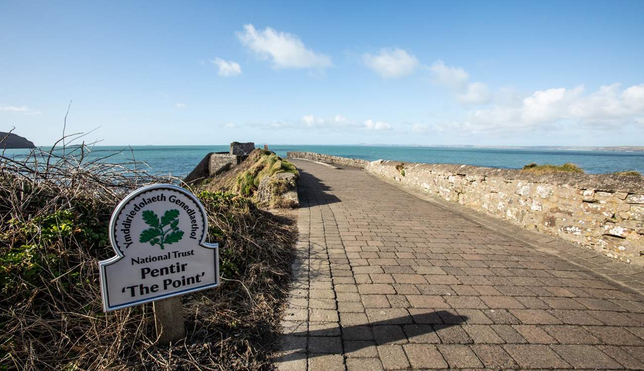 Take in the captivating views of the sea and dramatic coastline from The Point in nearby Little Haven.