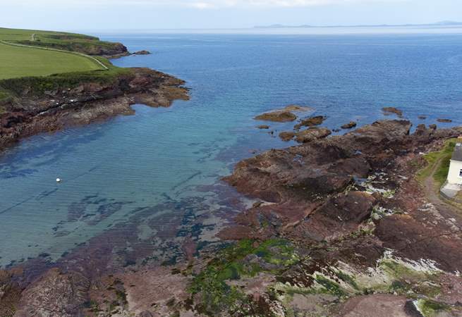 Just down the lane you'll find enchanting St Brides beach and castle. Do try dinner at Dylan's Bistro in the castle. The views are spellbinding. 
