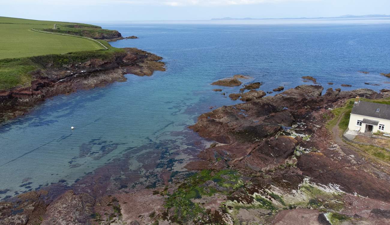 Just down the lane you'll find enchanting St Brides beach and castle. Do try dinner at Dylan's Bistro in the castle. The views are spellbinding. 