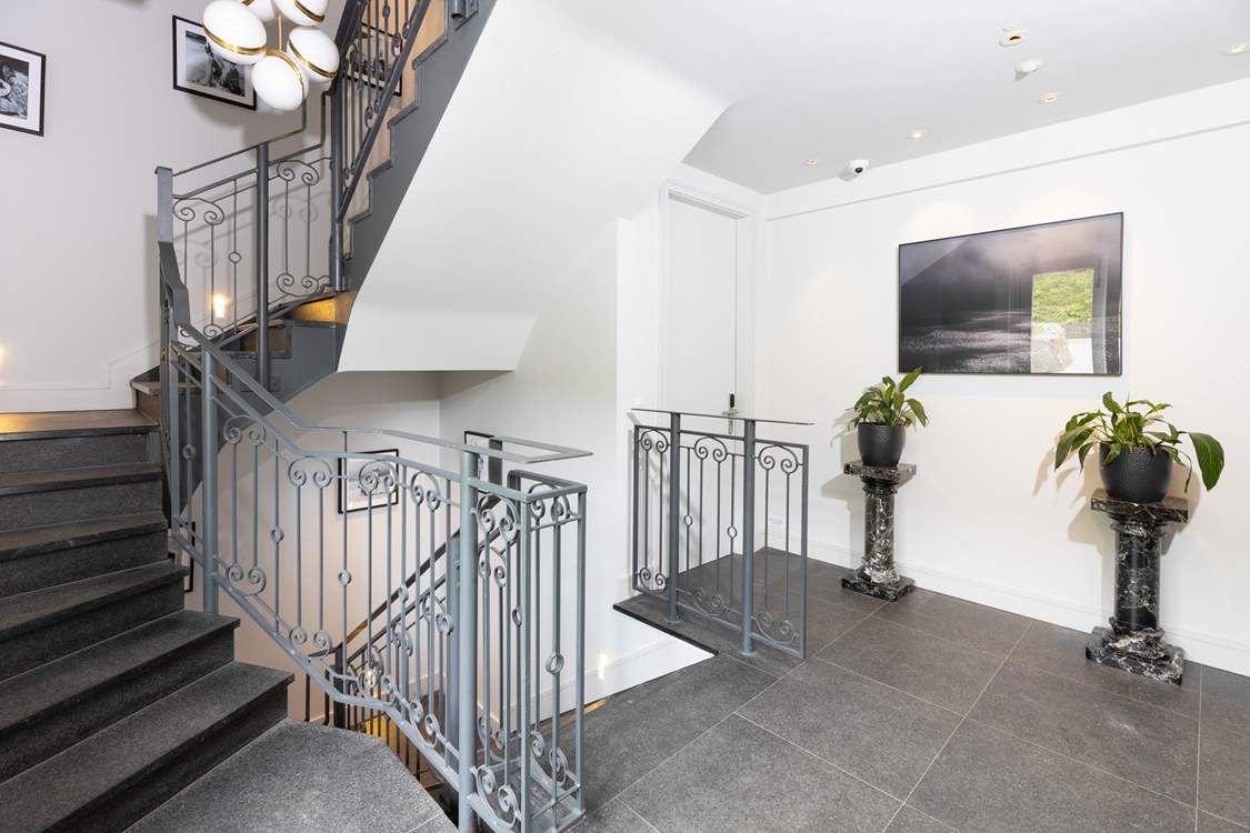 Communal stairs.