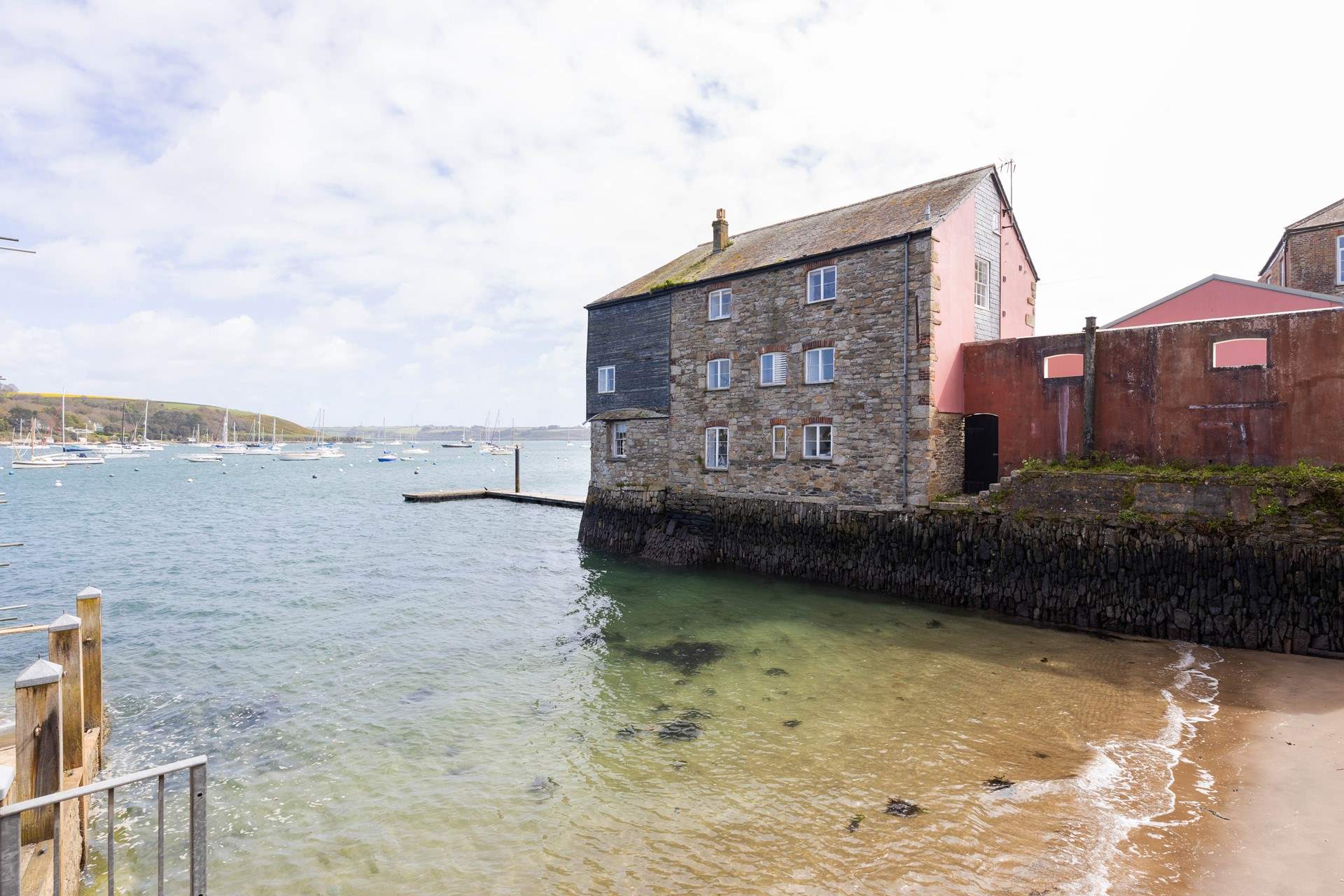 There is a little private beach and slipway in the development you can use. 