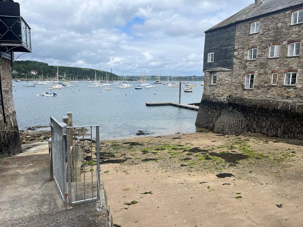 The private slipway is an ideal place to launch your paddleboards from, please note that the beach is privately owned.