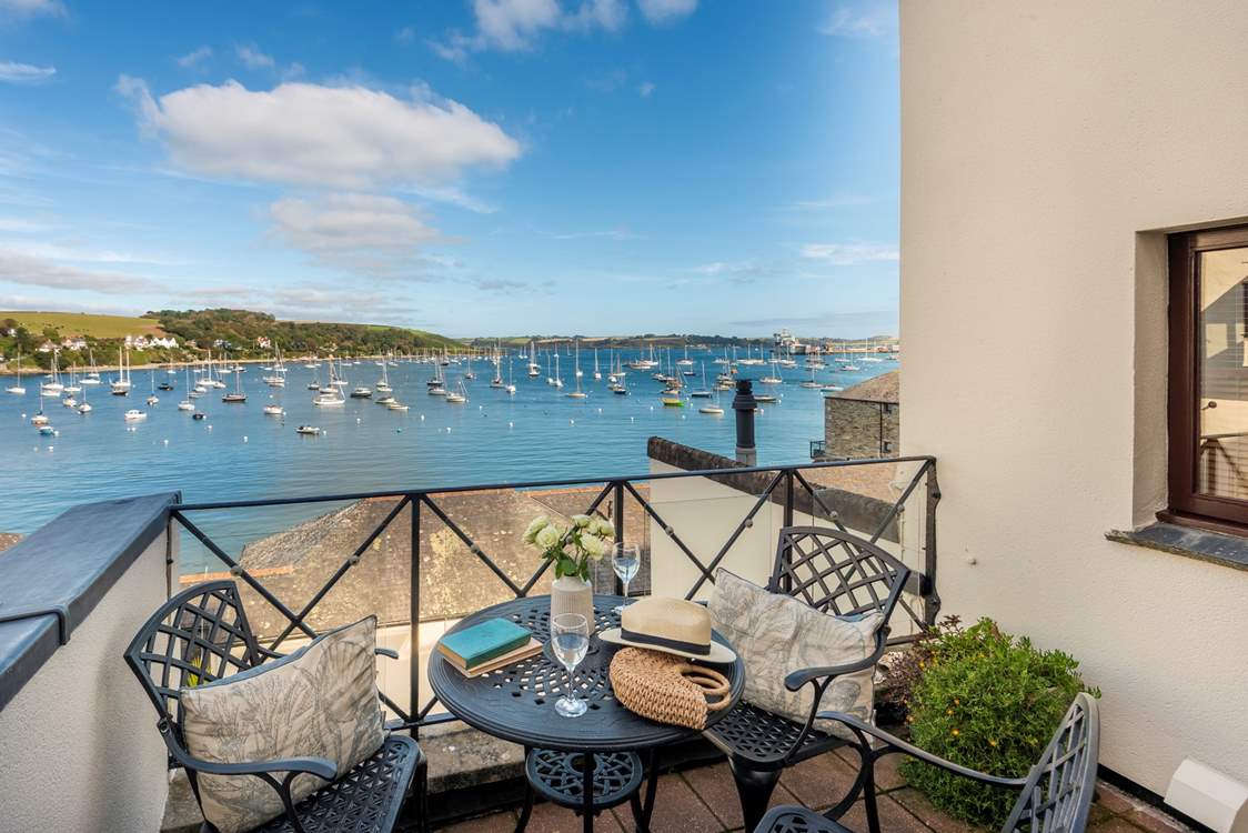 The balcony is a great spot to relax.