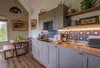 The kitchen has all you need to get creative including a Nespresso machine for those coffee connoisseurs!