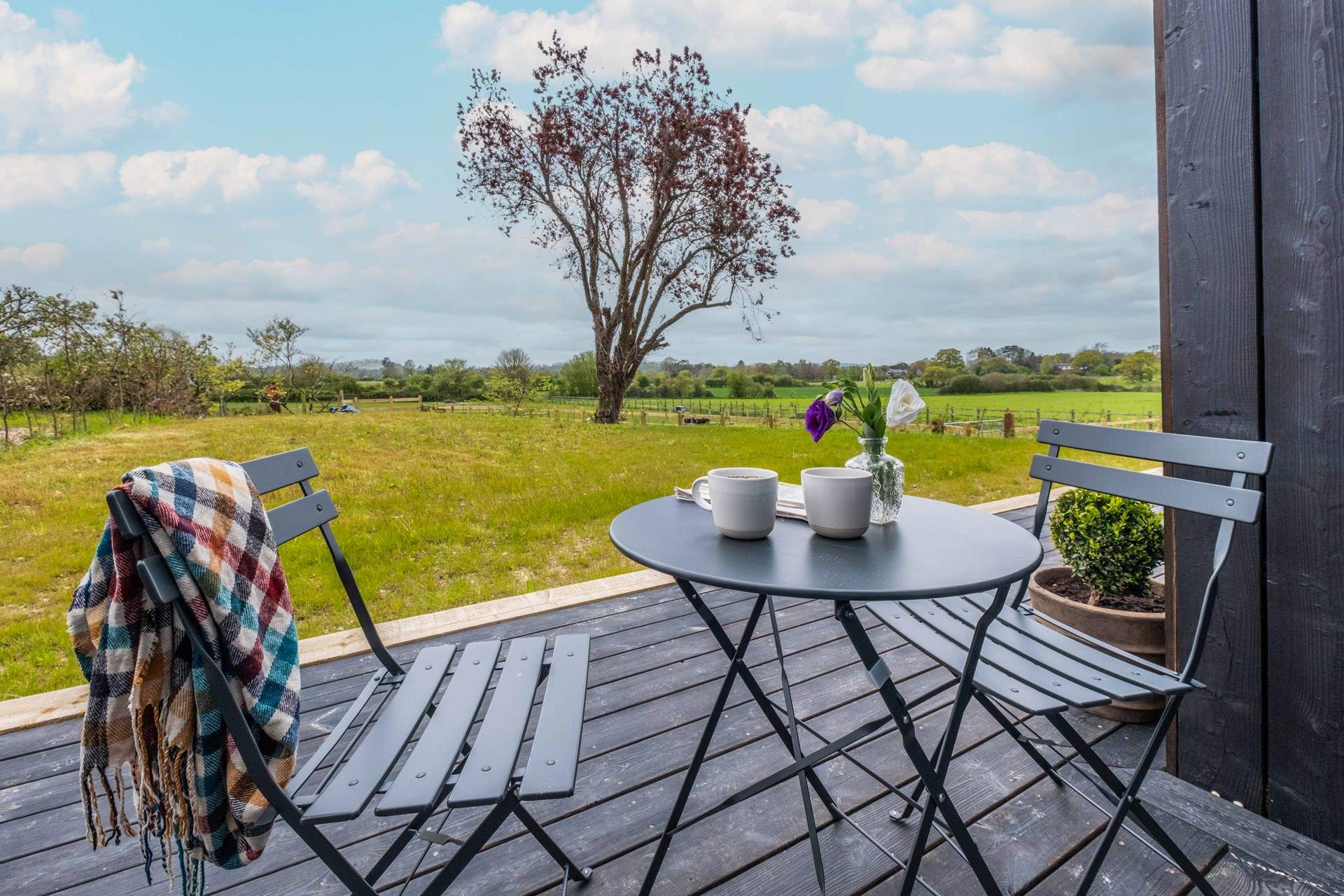 Listen to the bird song whilst enjoying a morning coffee.