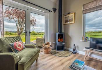 Enjoy the cosy wood-burner.