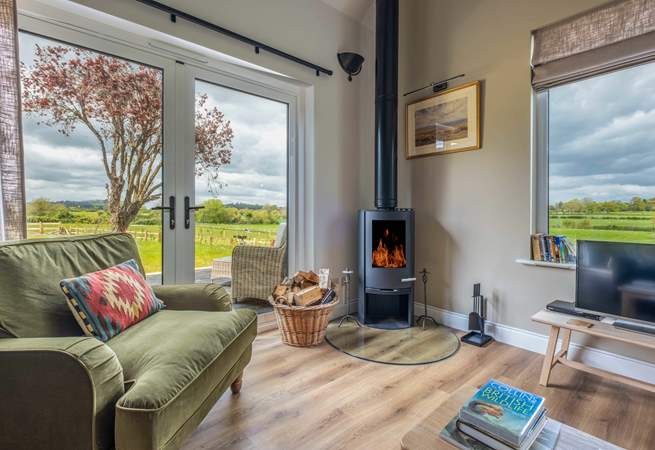 Enjoy the cosy wood-burner.