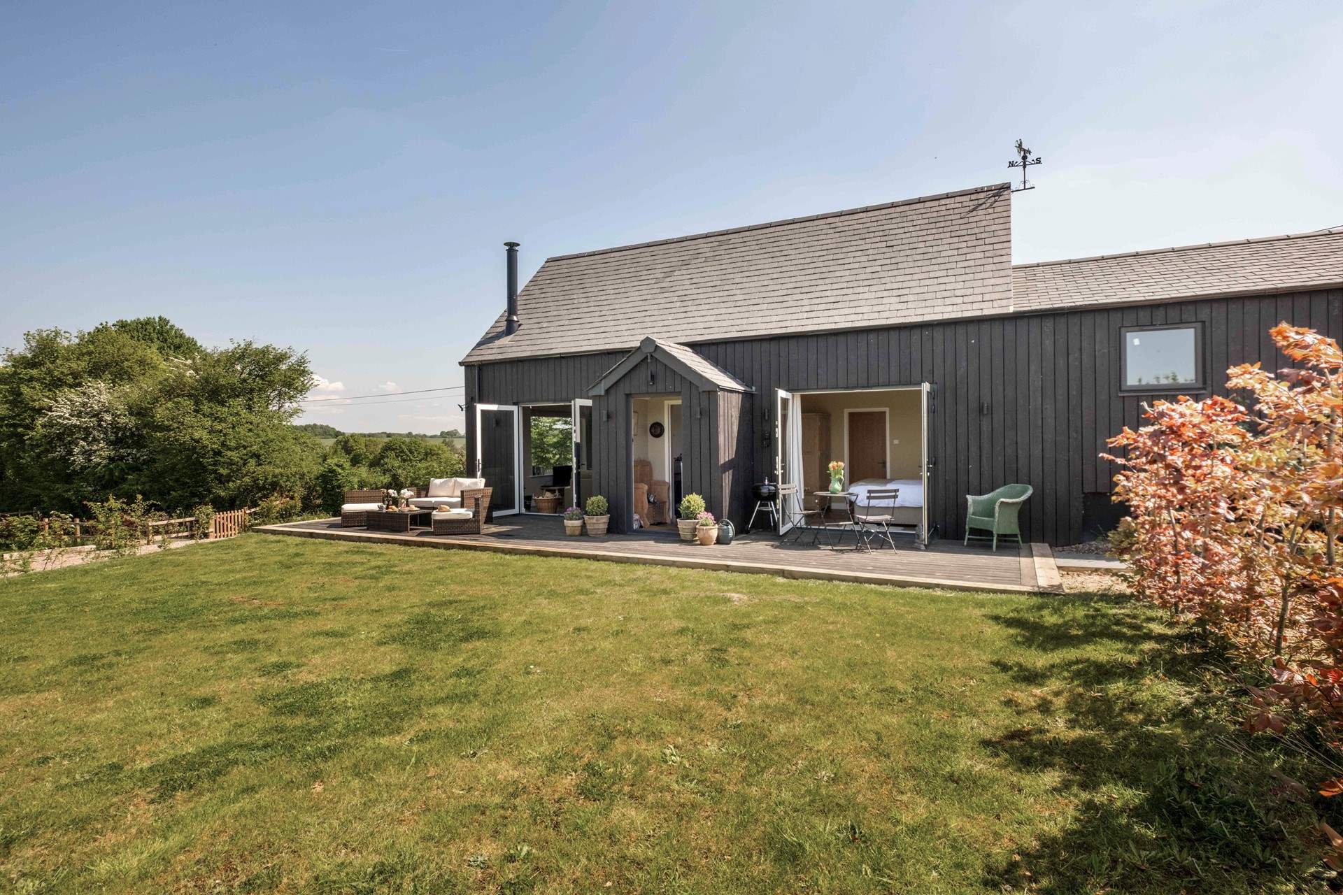 The private patio and garden can be enjoyed by the whole family.