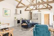 The original roof beams are a real feature of this lovely space.