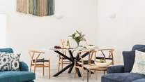 Room to dine with friends.