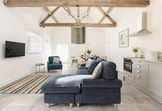 The fabulous open plan living area.