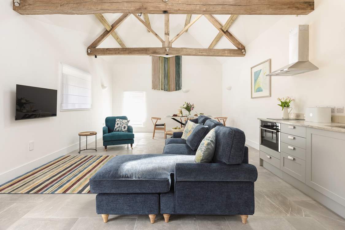 The fabulous open plan living area.