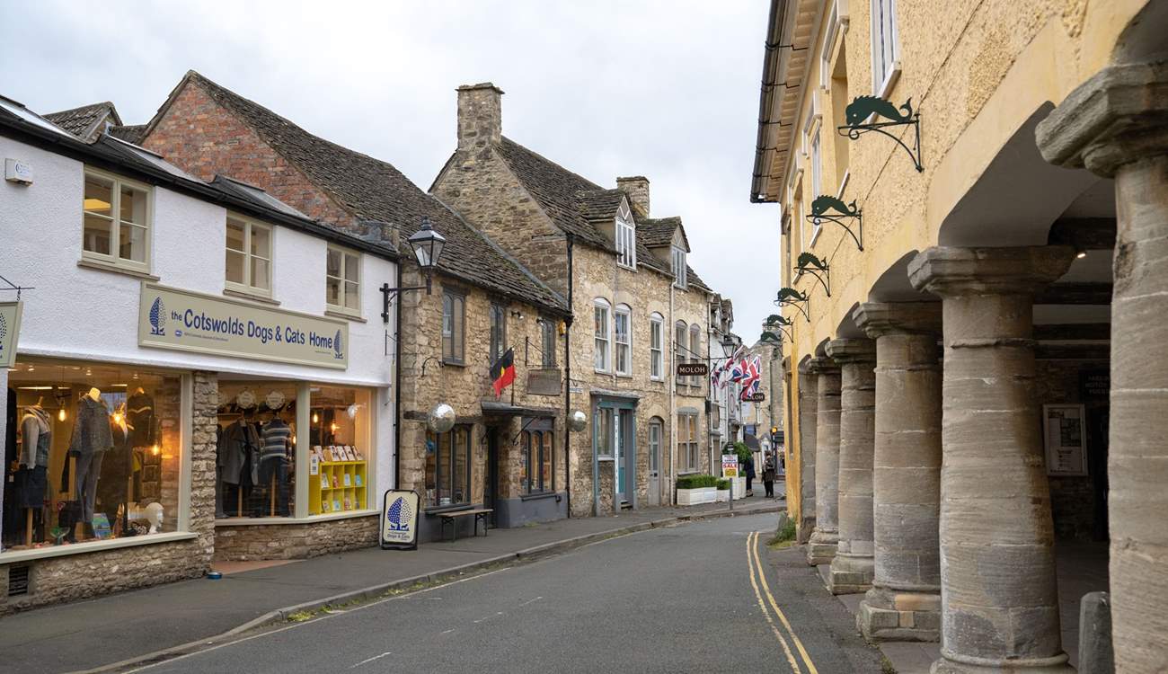 Enjoy a spot of retail therapy in Tetbury.