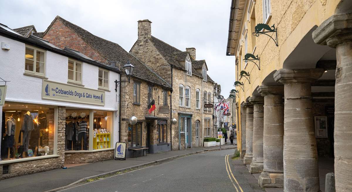 Enjoy a spot of retail therapy in Tetbury.