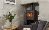 The lovely wood-burner is a welcome sight on those out-of-season breaks. - Thumbnail Image