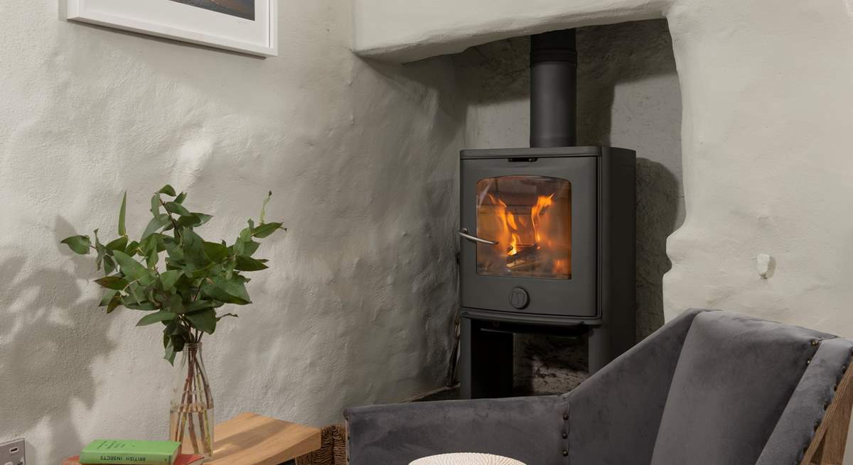 The lovely wood-burner is a welcome sight on those out-of-season breaks.