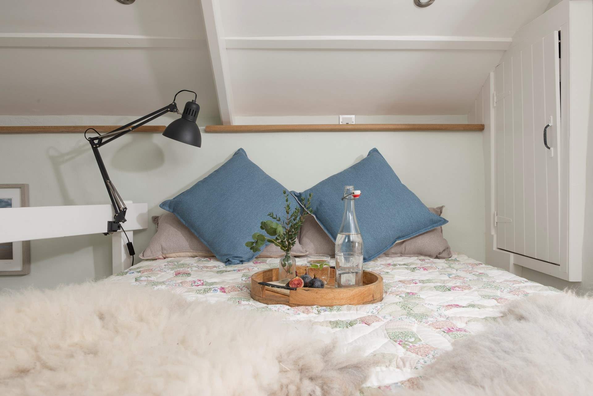 Snuggle under the covers and enjoy some bedtime snacks.