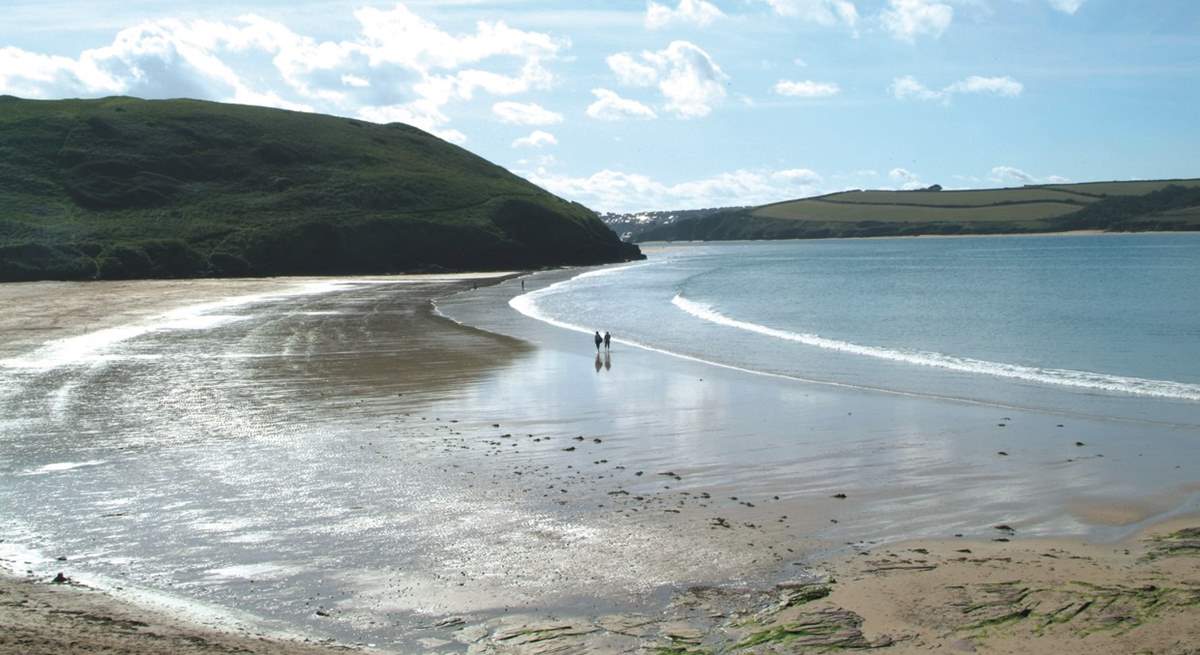 Daymer Bay offers more sheltered waters and welcomes dogs all year, so your four-legged friends will love it here.