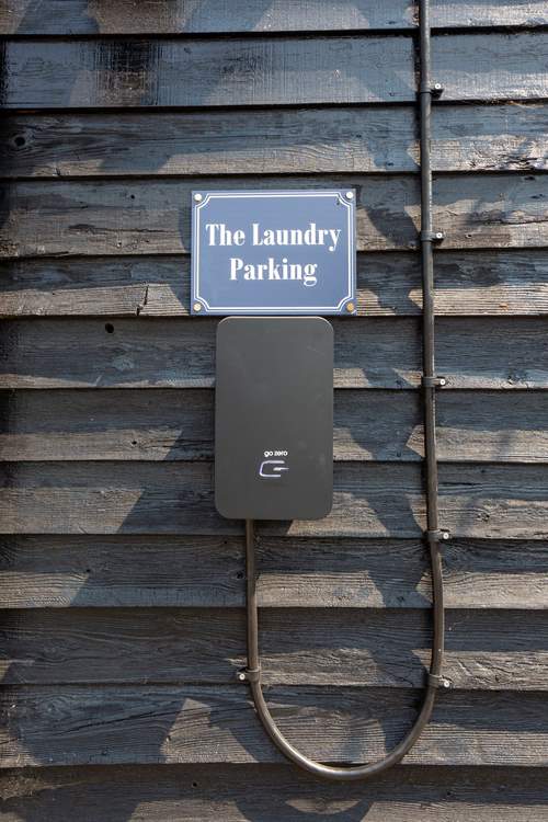 A charging point for electric cars.