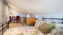 The upstairs bedroom with desk should you need to work.