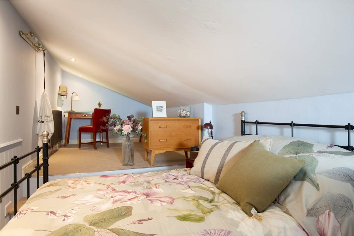 The upstairs bedroom with desk should you need to work.