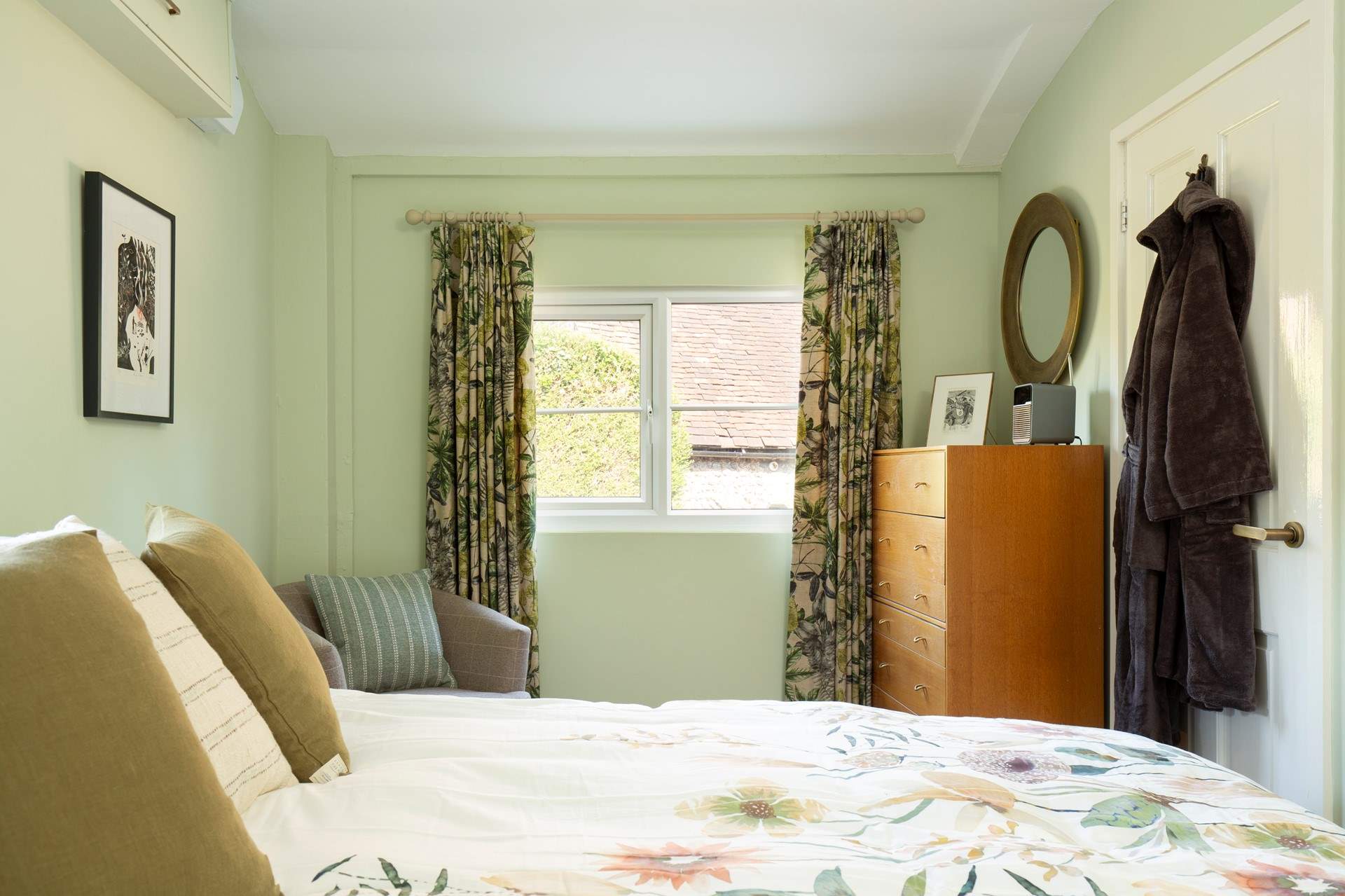 The ground floor bedroom has a super-king bed which can be configured as twin beds if required. The bedrooms have snuggly bathrobes.