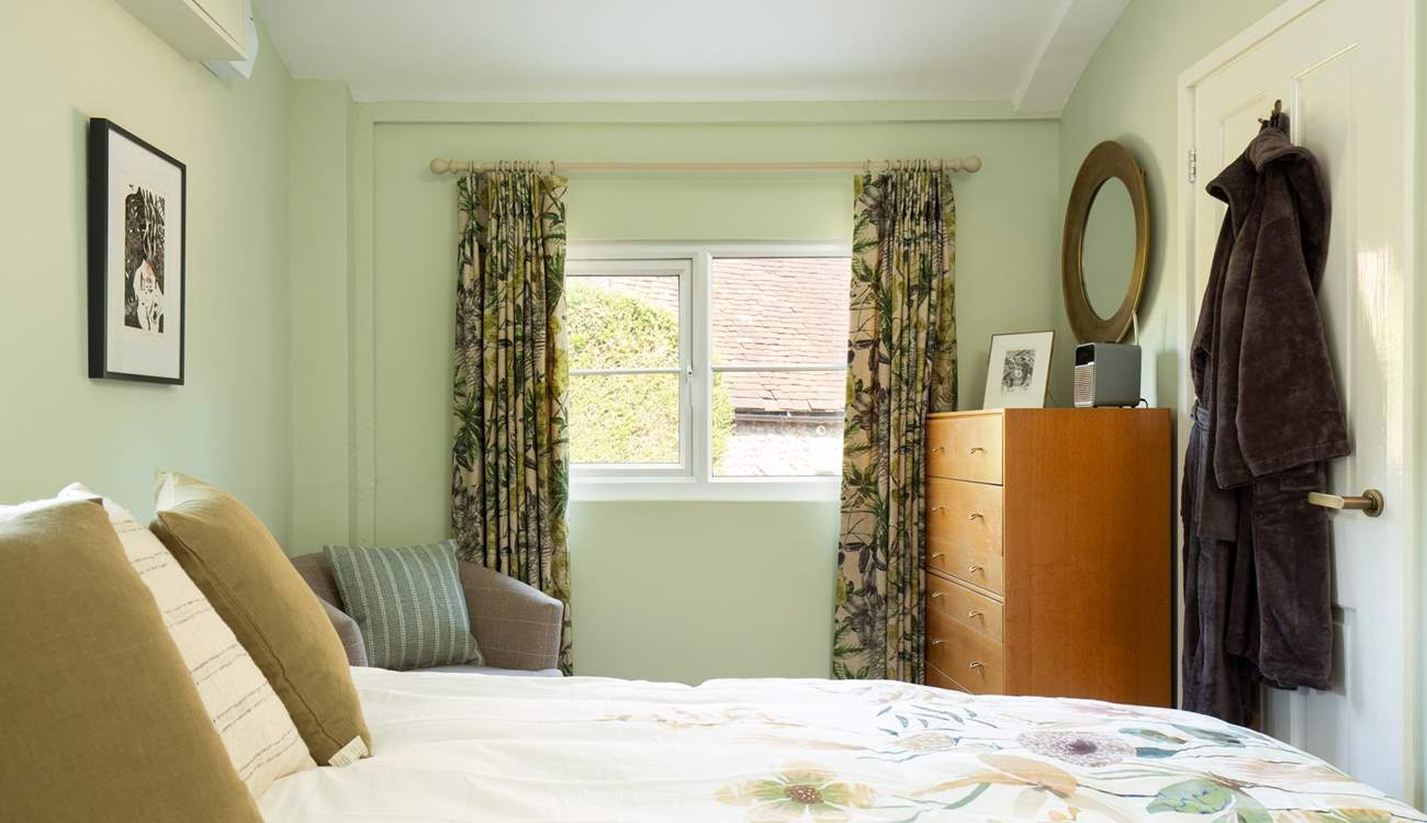 The ground floor bedroom has a super-king bed which can be configured as twin beds if required. The bedrooms have snuggly bathrobes.