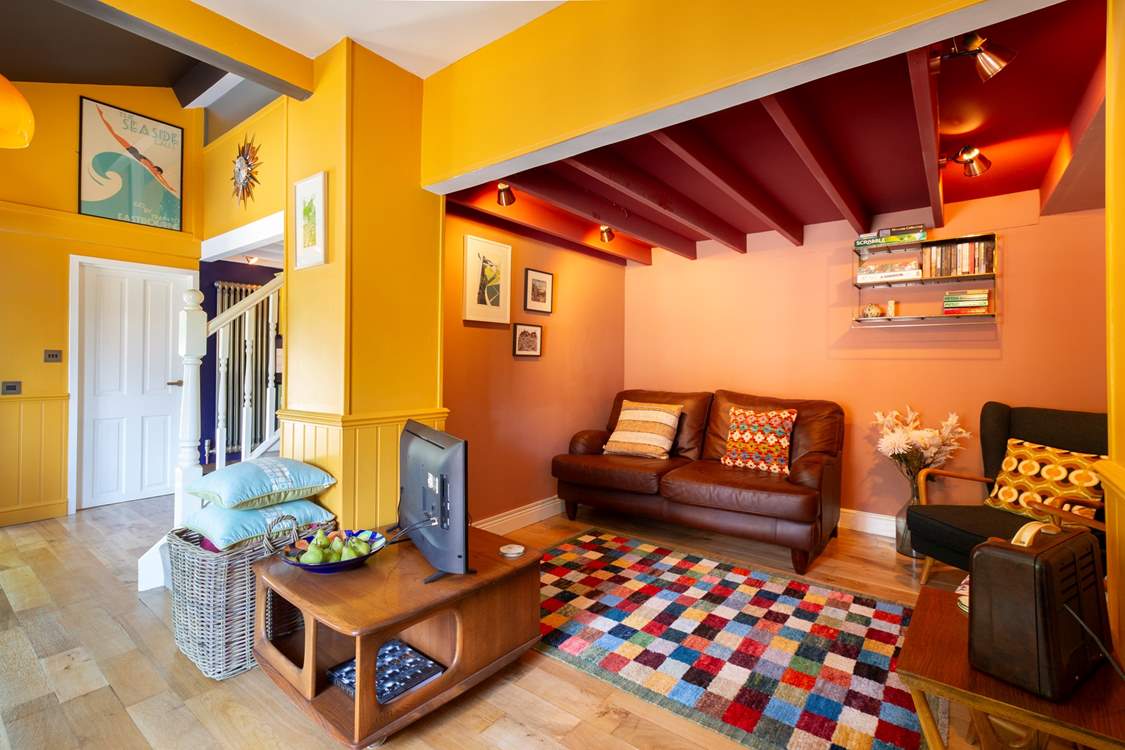 A nice area to retreat and watch a film.