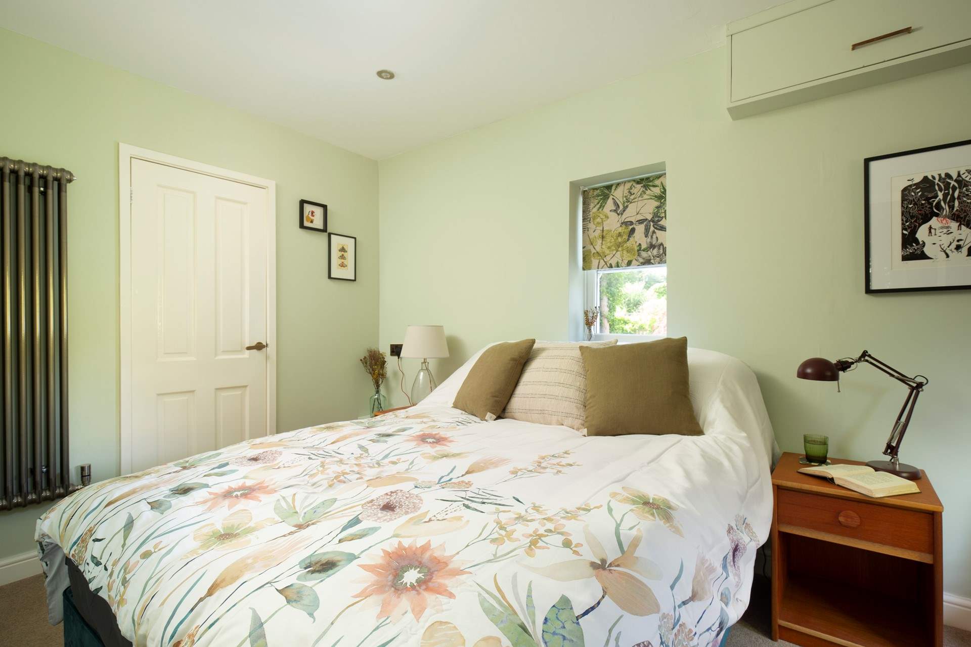 The ground floor bedroom is a peaceful retreat.