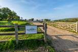 The driveway leading to The Stables - alongside two other holiday homes.