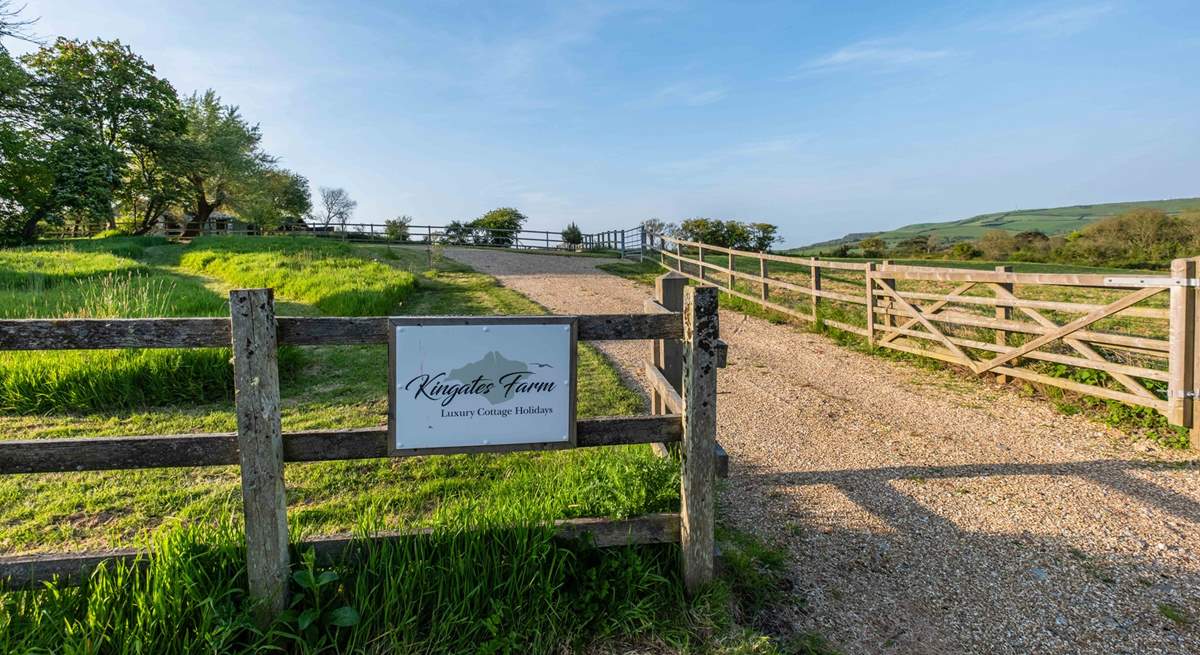 The driveway leading to The Stables - alongside two other holiday homes.