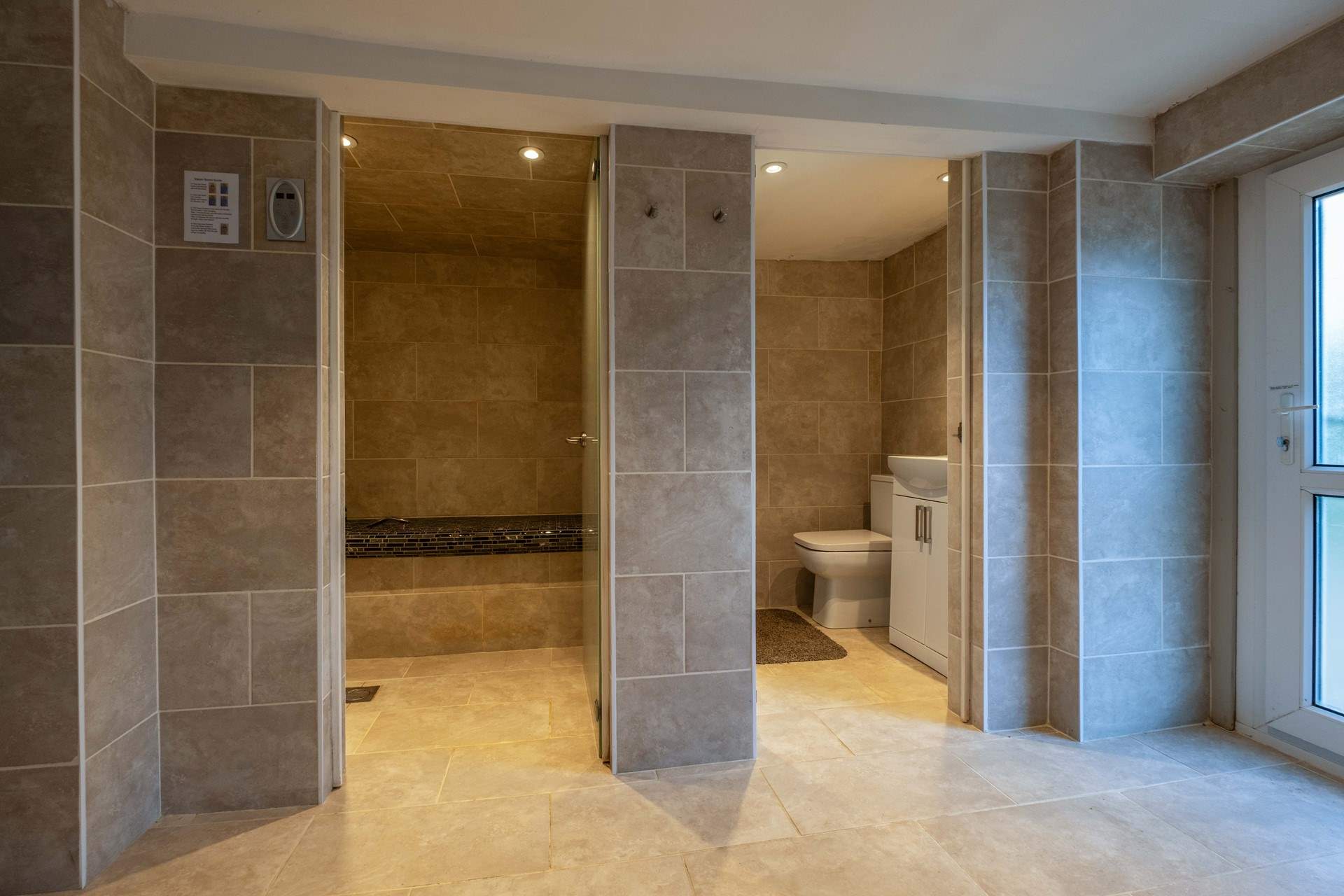 You are welcome to use the shared facilities at the pool.