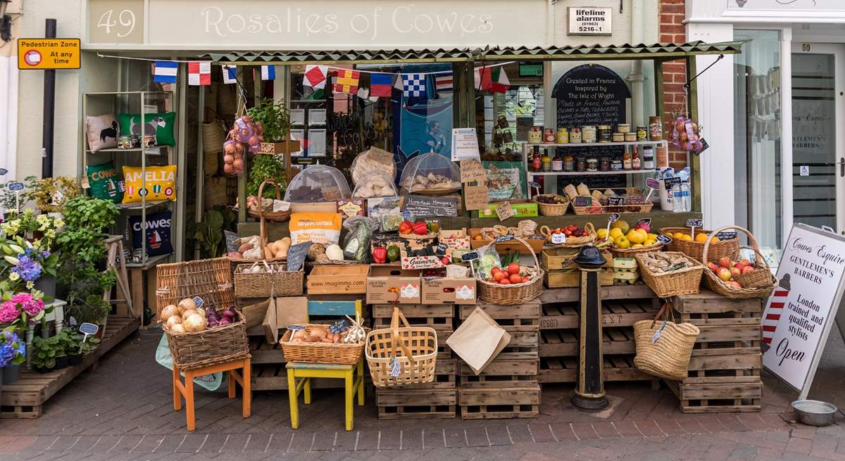 Take a trip into Cowes for some local produce.