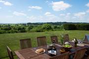 Enjoy meals al fresco with that very special backdrop.