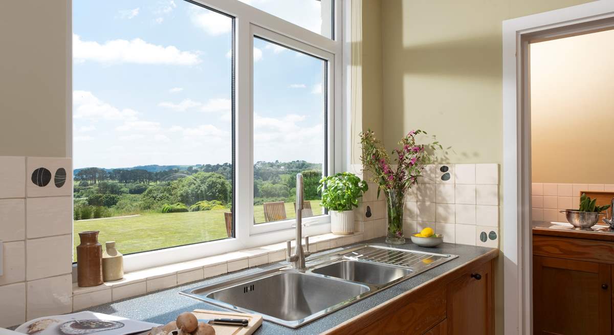 Preparing meals won't be a chore with that view.