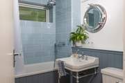 The first floor bathroom.