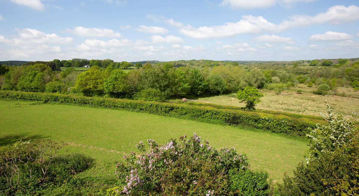 The views of the surrounding countryside.