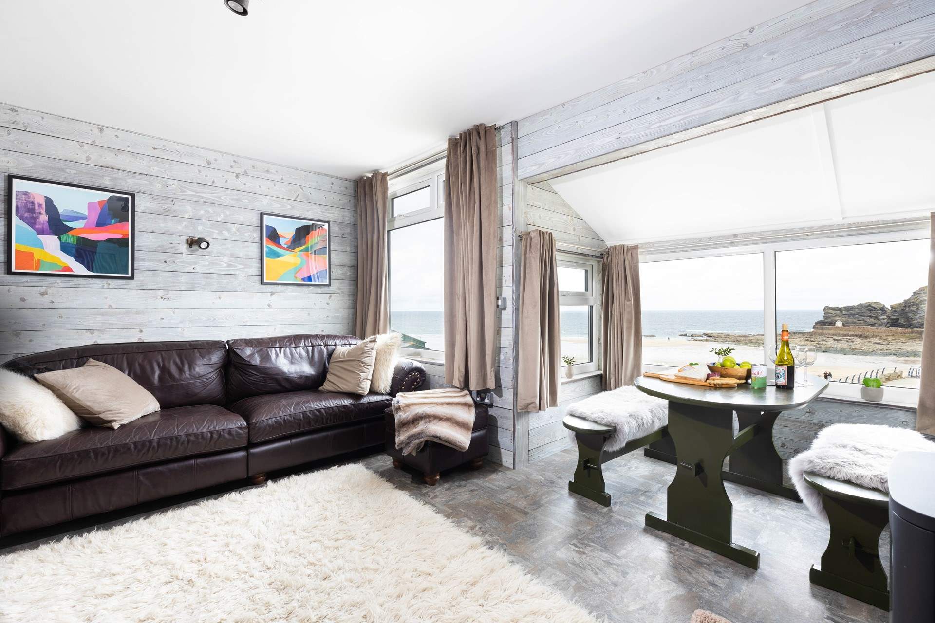 The innovative interior decor is fresh, new and unique.