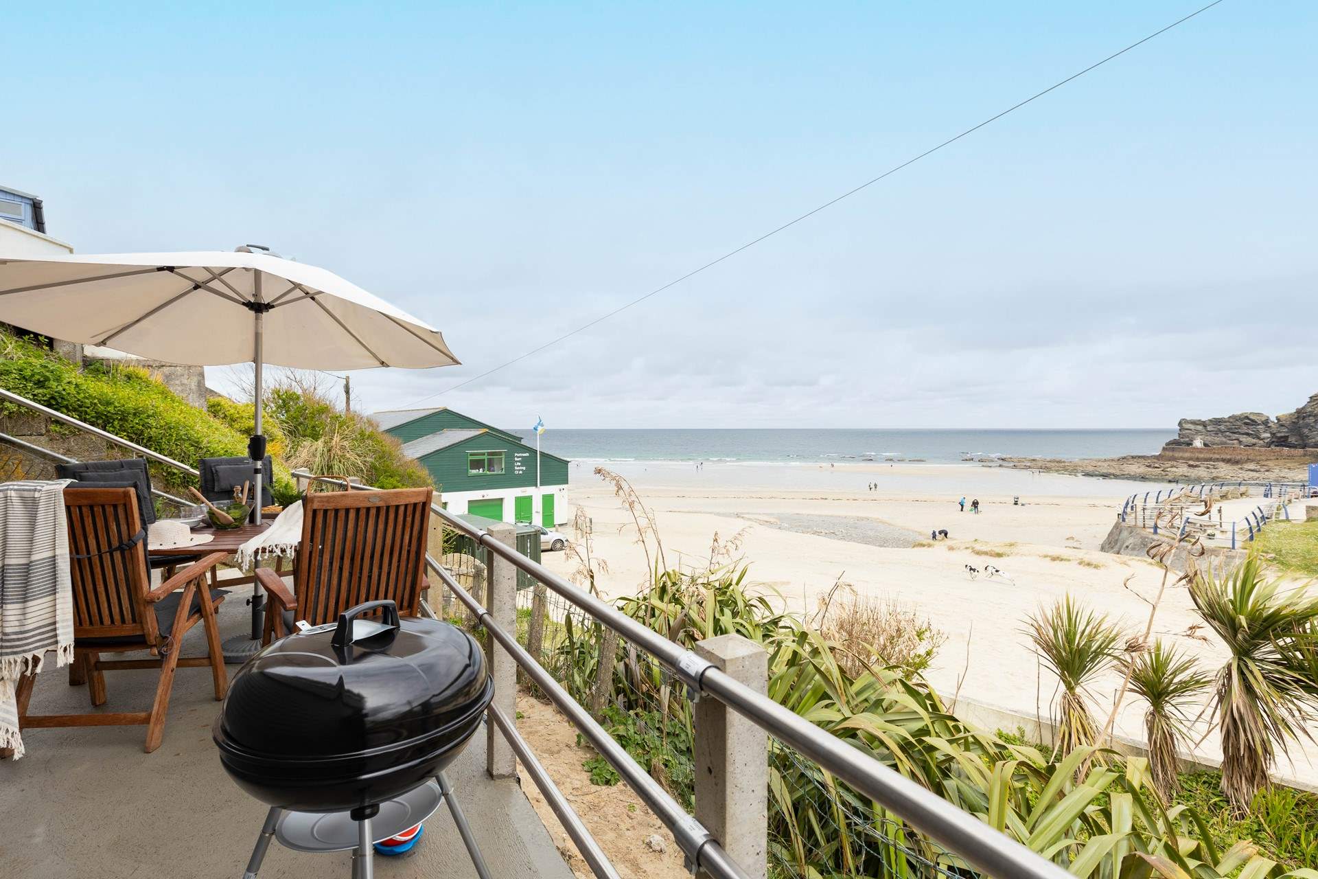 The terrace is equipped with everything you need for a perfect summer evening.