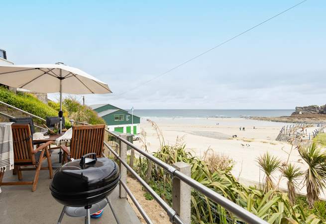 The terrace is equipped with everything you need for a perfect summer evening.