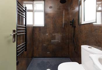 Bedroom 2 has a spacious wet-room and heated towel rail.