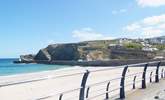 Looking across at the harbour in Portreath. - Thumbnail Image