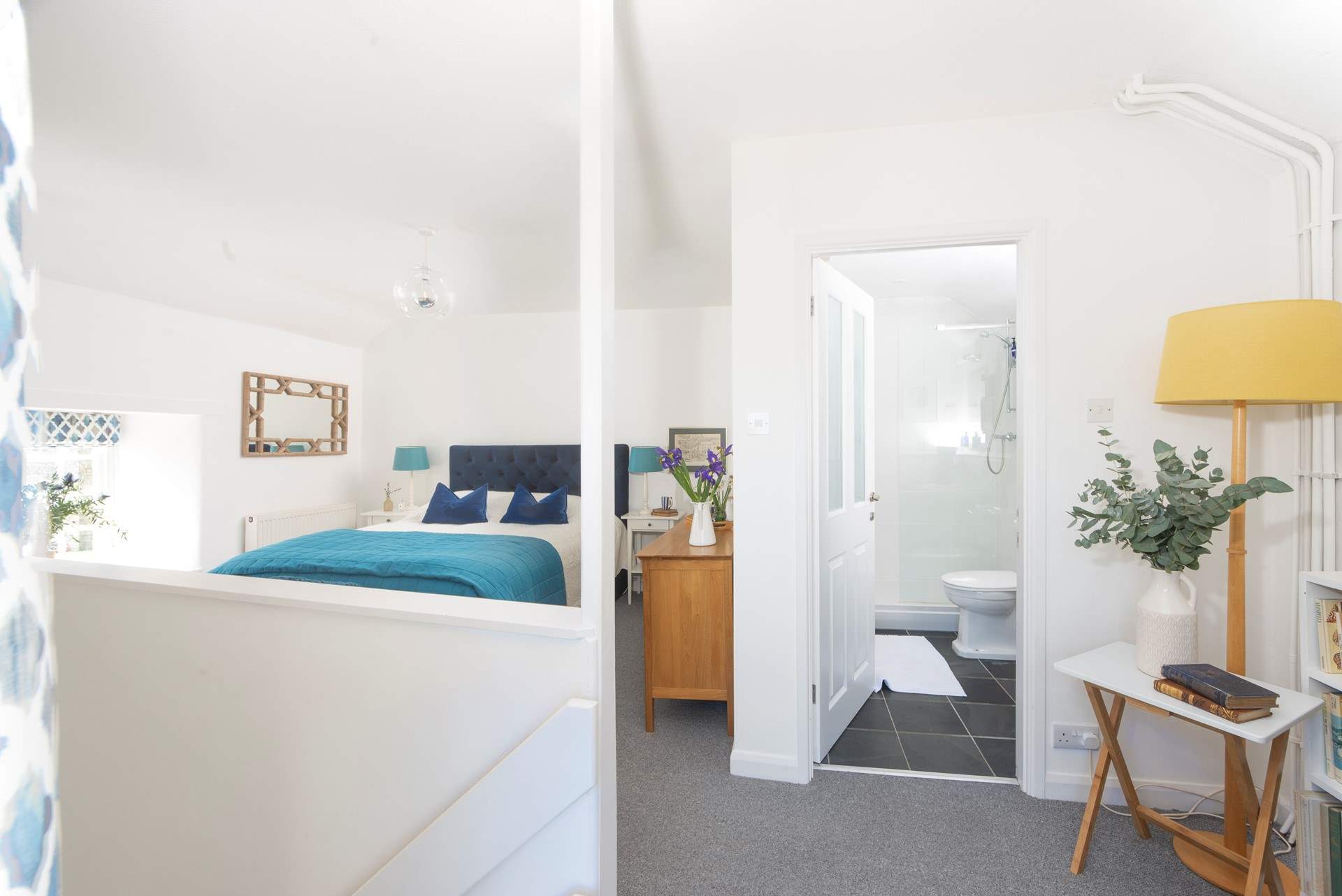 The interiors are light and bright.