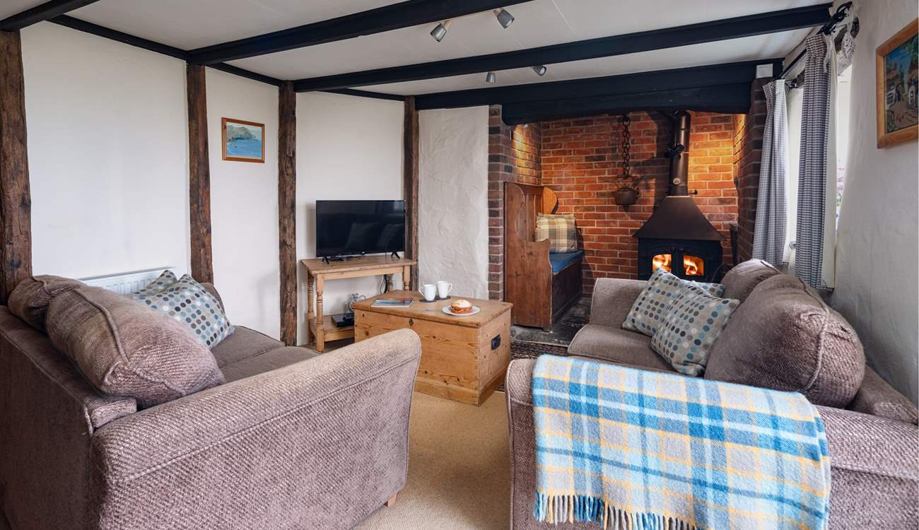 Relax in the warming glow. 