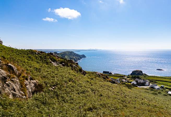 Nestling in a  spectacular, cliff top location. 