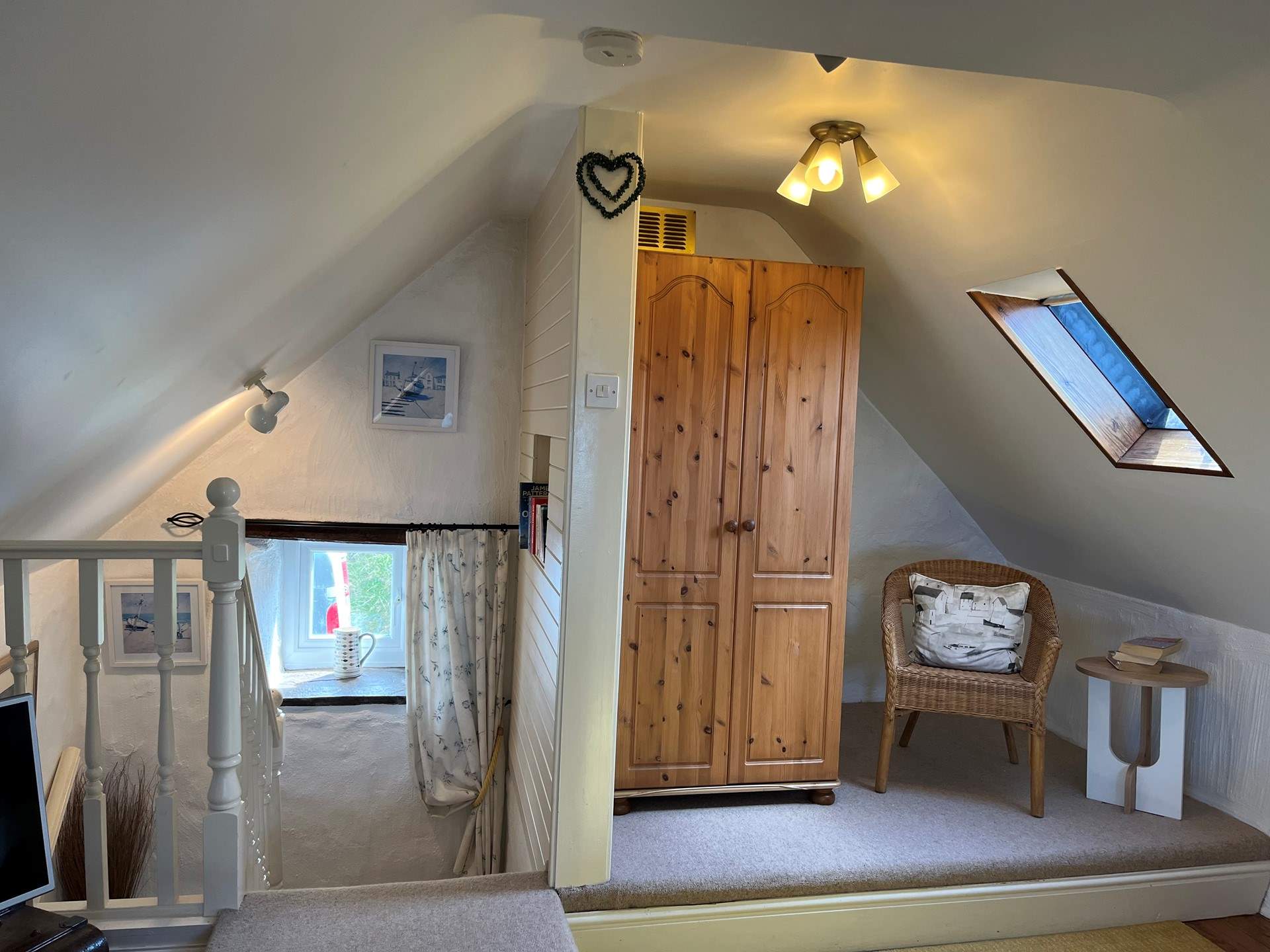 Gaze out to sea from the cottage window. 