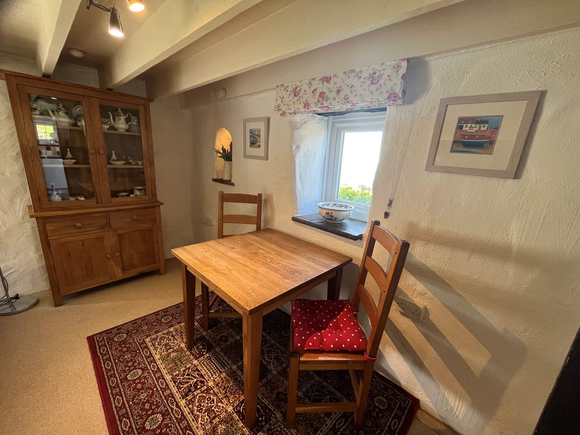 Table  for two, with endless sea views.